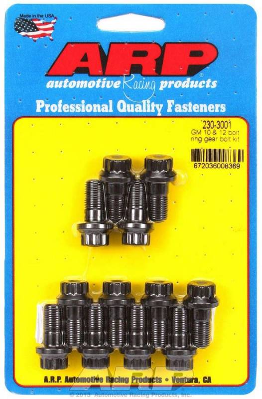 ARP Ring Gear Bolt Kit - GM 10 and 12-Bolt - 3/8"-24 - .800" Under Head Length - eliteracefab.com