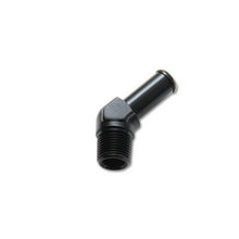 Load image into Gallery viewer, Vibrant -8AN to 1/2in Hose Barb 45 Degree Adapter - Anodized Black.