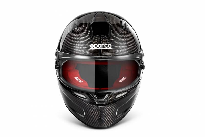 Sparco Helmet SKY RF-7W Carbon Fiber XL - Red Interior