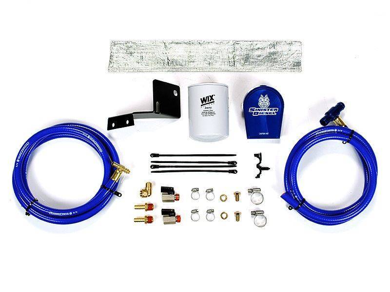 Sinister Diesel 03-07 Ford Powerstroke 6.0L w/ Wix (Round) Coolant Filtration System - eliteracefab.com