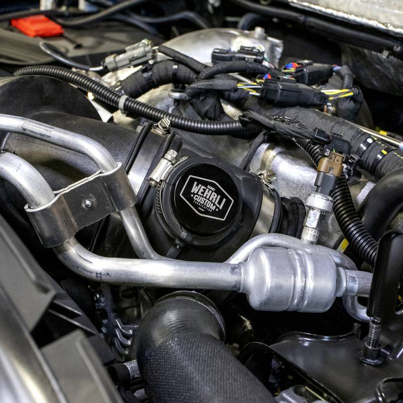 Wehrli 2017+ Chevrolet 6.6L L5P Duramax Intake Resonator Delete Plug - Black Anodized - eliteracefab.com
