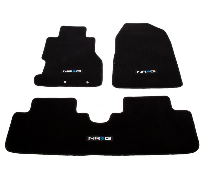 NRG Floor Mats NRG Logo 3-Piece Honda Civic Si Hatchback 2002-2003 - eliteracefab.com