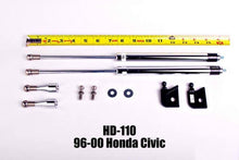 Load image into Gallery viewer, NRG Hood Damper Kit Polished Honda Civic 1996-2000 - eliteracefab.com