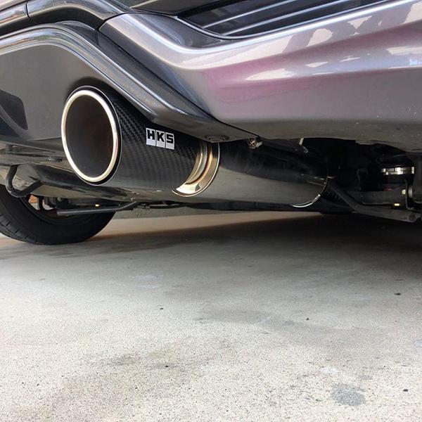 HKS Hi-Power Muffler Crb Honda Fit Sport 2014-2020 - eliteracefab.com