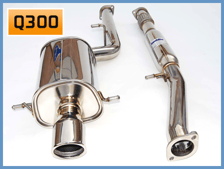 Invidia 02-07 WRX/STi 76mm Q300 Stainless Steel Cat-back Exhaust - eliteracefab.com