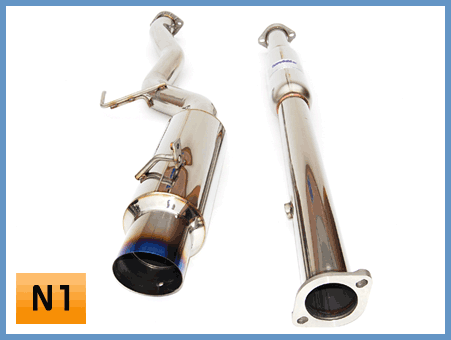 Invidia 03-06 Evo 76mm N1 Titanium Tip Cat-back Exhaust - eliteracefab.com