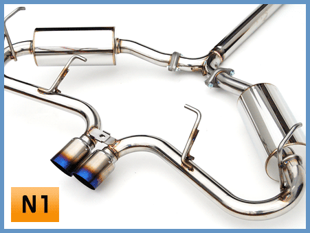 Invidia 05-06 Mini Cooper S 60mm (80mm tip) Titanium Tip Cat-back Exhaust *OVERSIZE SHIPPING* - eliteracefab.com