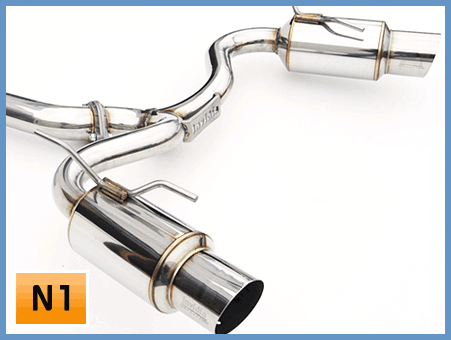 Invidia 08-11 STi Hatch / 11 WRX Hatch Dual N1 Single Layer SS Tipped Cat-back Exhaust - eliteracefab.com