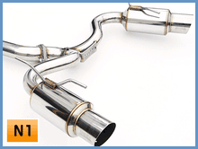 Load image into Gallery viewer, Invidia 08-11 STi Hatch / 11 WRX Hatch Dual N1 Single Layer SS Tipped Cat-back Exhaust - eliteracefab.com