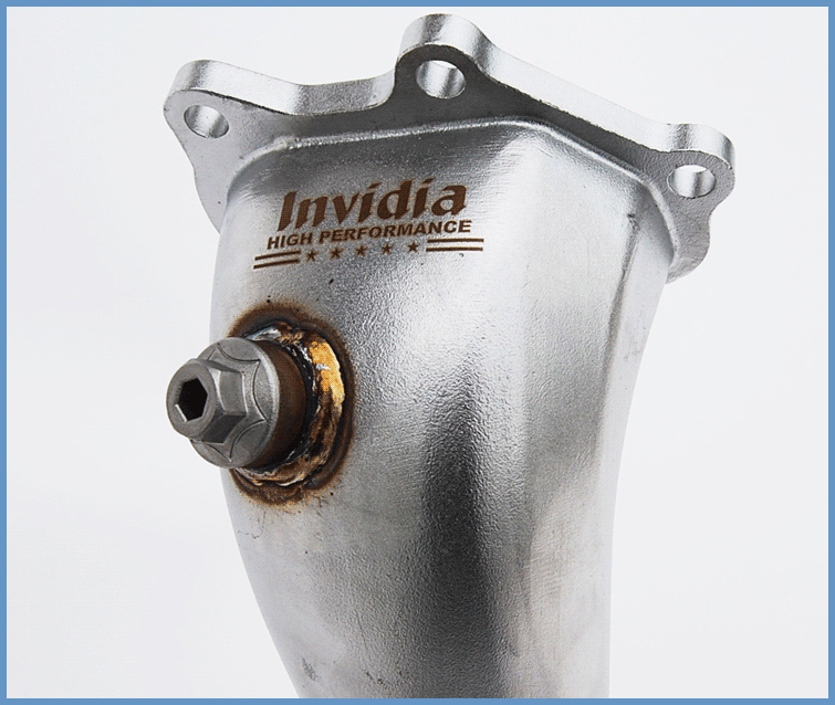 Invidia 08+ Subaru WRX/ 05-09 STI / 02 Legacy High Flow Cat Extra 02 Bung - eliteracefab.com