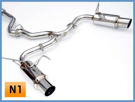 Invidia 08+ Subaru WRX/STI 4dr N1 Twin Outlet Single Layer Tip SS Cat-Back Exhaust - eliteracefab.com