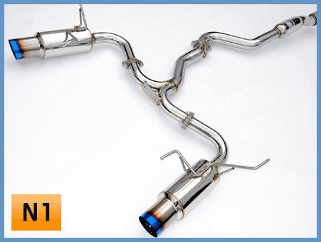 Invidia Dual N1 Titanium Tip Cat-Back Exhaust Subaru WRX / STI Sedan 2008-2014 - eliteracefab.com