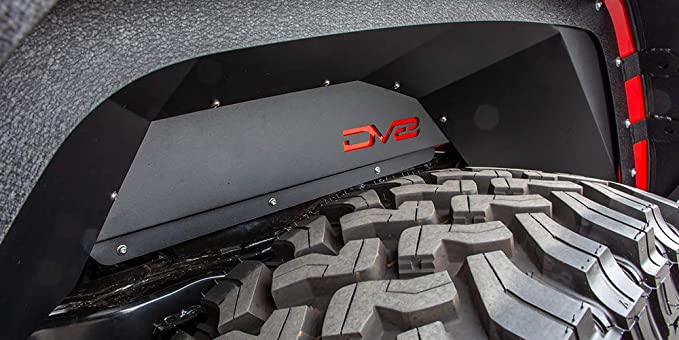 DV8 Offroad 201+ Jeep Gladiator Rear Inner Fenders - Black - eliteracefab.com