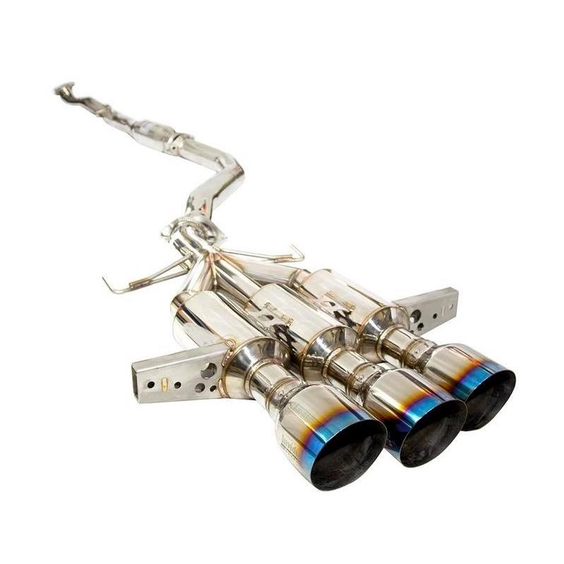 Invidia R400 Gemini Cat Back Exhaust w/Titanium Burnt Tips Honda Civic Type R 2017-2021 - eliteracefab.com