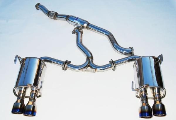 Invidia 11+ STI/WRX Sedan Only 76mm Q300 Titanium Tip Cat-back Exhaust - eliteracefab.com