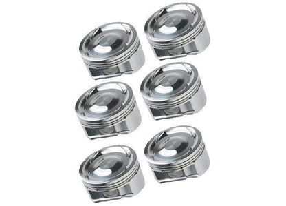 JE Pistons Nissan VR30DDTT 86mm Bore 10.2:1 CR -3cc Dish - Set of 6 - eliteracefab.com