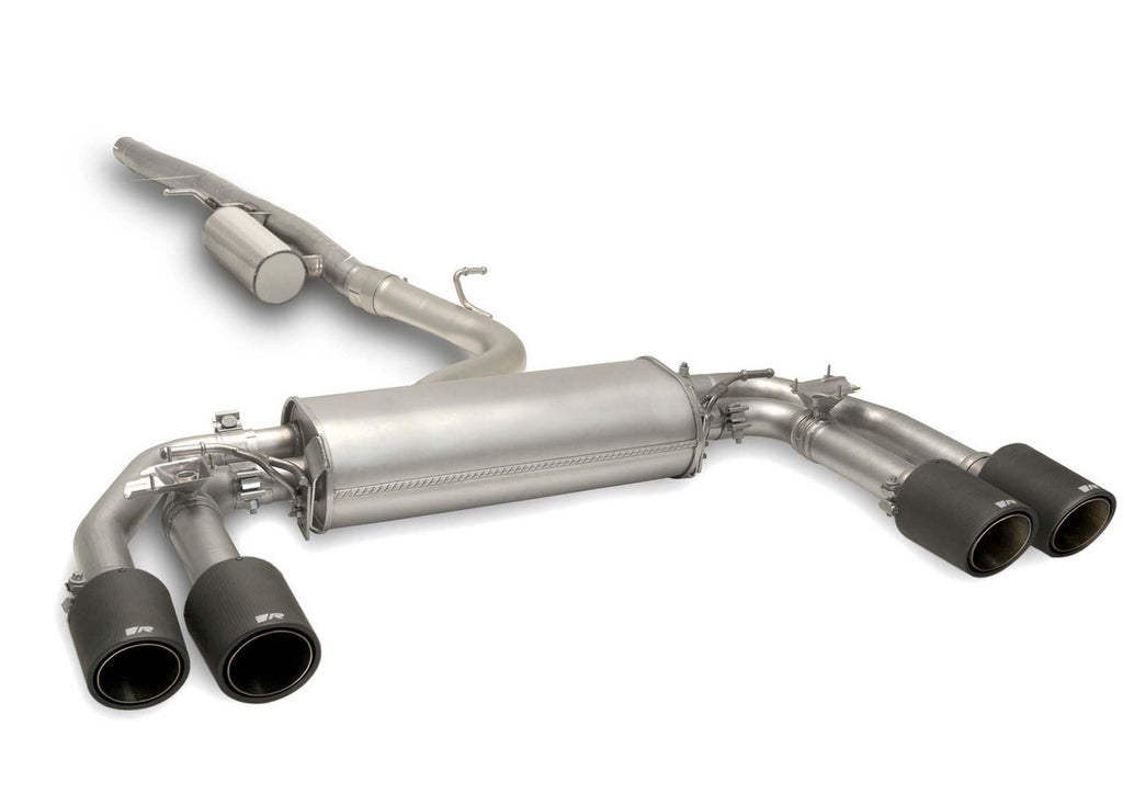 Remus 2017 Volkswagen GTI Mk VII Axle Back Exhaust w/Connection Tube/Silencer/Carbon Tail Pipe Set - eliteracefab.com