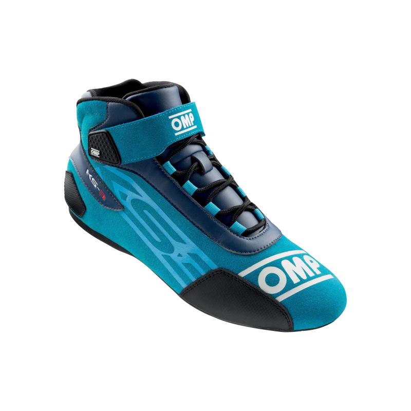 OMP KS-3 My2021 Kart Shoes Navy/Cyan 46 - KC0-0826-A01-244-46