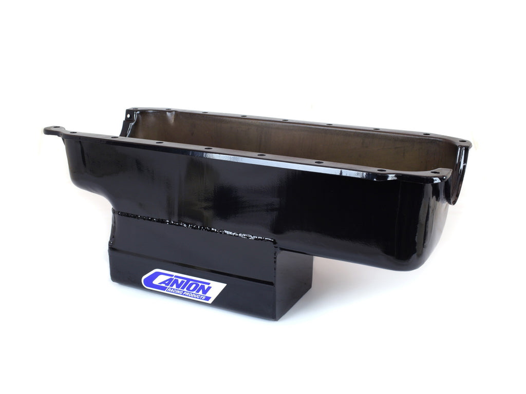 Canton 15-910BLK Oil Pan For 360 Small Block Mopar Street and Strip Pan - eliteracefab.com