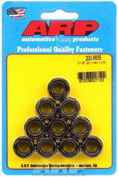 ARP Replacement Nuts - 7/16"-20 Thread, 5/8" Hex Socket Size - (10 Pack) - eliteracefab.com