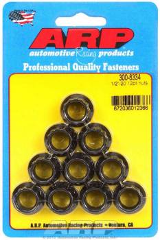 ARP Replacement Nuts - 1/2"-20 Thread, 9/16" 12 Pt. Socket Size - (10 Pack) - eliteracefab.com