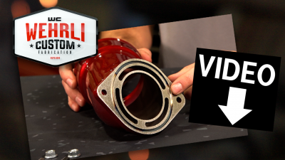 Wehrli 17-19 Chevrolet 6.6L L5P Duramax 3.5in Intake Horn w/PCV Port - WCFab Red - eliteracefab.com