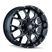 Load image into Gallery viewer, Mayhem 8304 Delta 17x9 / 5x127 BP / -12mm Offset / 78.1mm Hub Matte Black Wheel