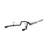 MBRP 2021-2024 Ford F-150 3in Cat-Back 2.5in Dual Split Rear Black Coated Aluminized SteelS5215BLK