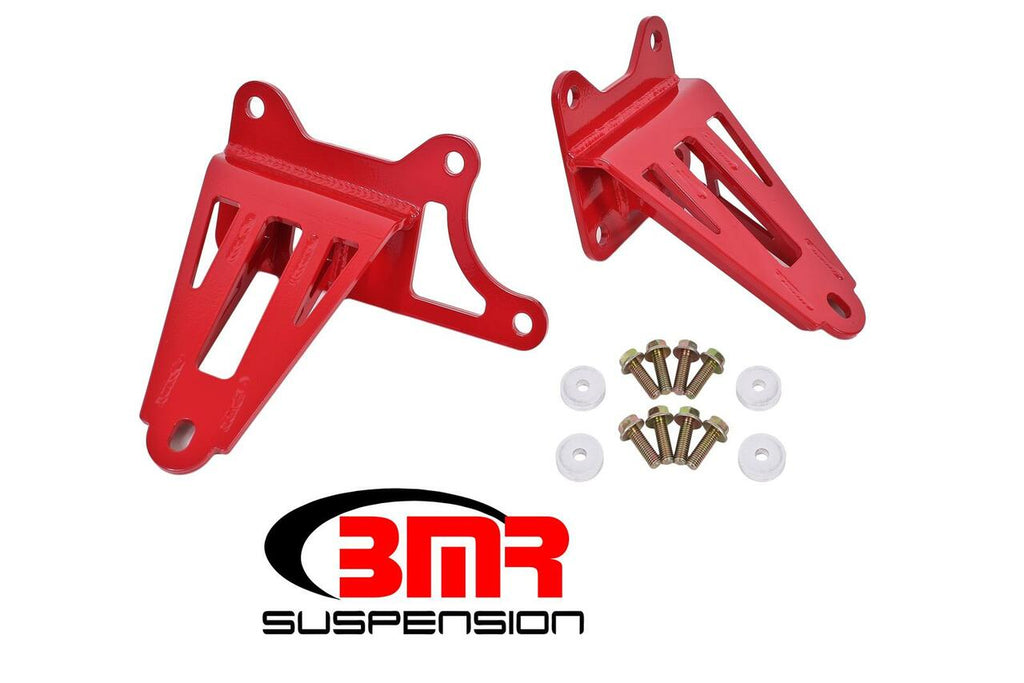 BMR MOTOR MOUNT BRACKET ADJ HEIGHT RED (2015+ MUSTANG) - eliteracefab.com