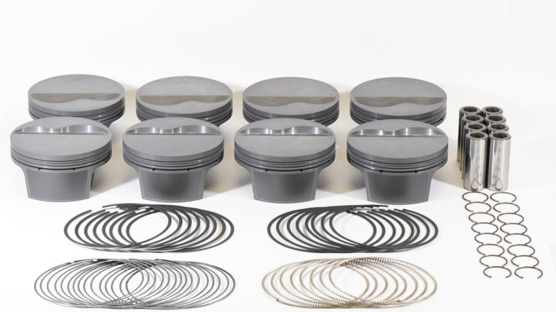 Mahle Ford 347 Small Block 4.125in Bore Flat Top Piston Kit 930244625