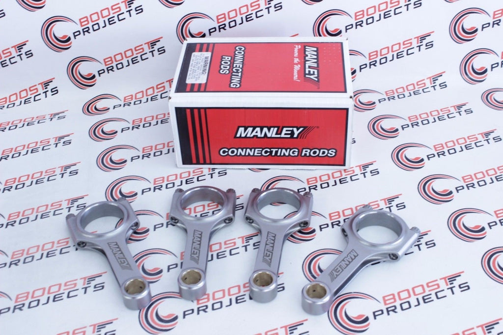 MANLEY 14436R6-4 Connecting Rod Set (Subaru EJ205/EJ257 5.216in L Turbo Tuff Pro Series I Beam w/ARP 625+ Bolt) - eliteracefab.com