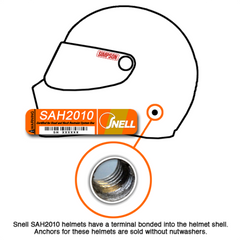 HANS Quick Click Anchor Attachment for SAH Helmets - eliteracefab.com
