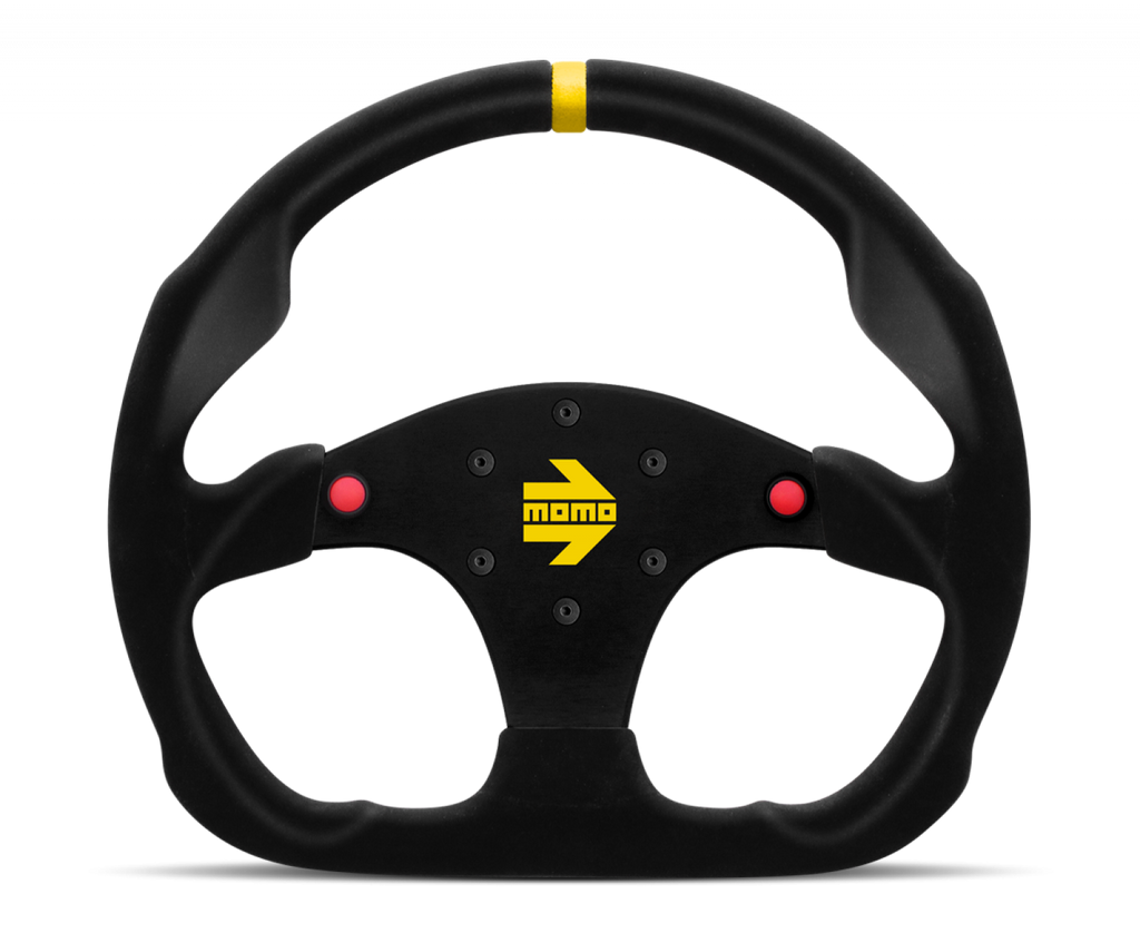 MOMO MOD.30 320mm Black Suede Steering Wheel (R1960/32SHB)