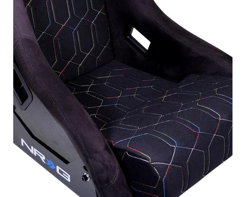 NRG FRP Bucket Seat Cushion Multi Color Geometric - eliteracefab.com