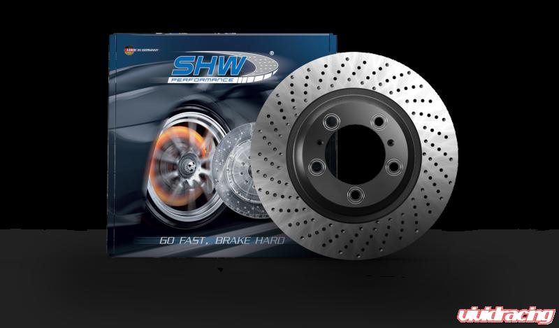 SHW 15-16 Porsche 911 Carrera 4 GTS 3.8L w/o Ceramic Brake Right Rear Drilled-Dimpled MB Brake Rotor - eliteracefab.com