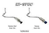 Remark 2015+ Subaru WRX/STI (VA) R1-Spec Single-Exit Cat-Back Exhaust w/ Stainless Steel Muffler