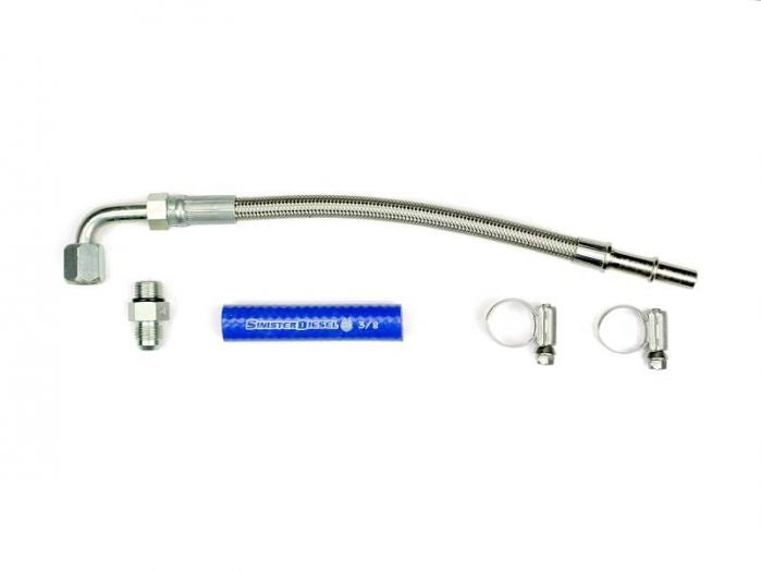 Sinister Diesel Turbo Coolant Feed Line for 2011-2016 Ford Powerstroke 6.7L - eliteracefab.com