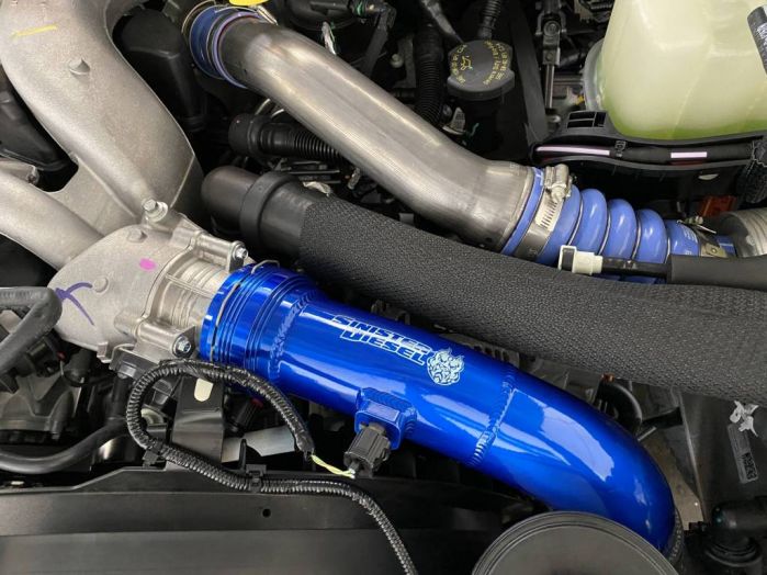 Sinister Diesel 11-16 Ford Powerstroke 6.7L Cold Side Charge Pipe - eliteracefab.com