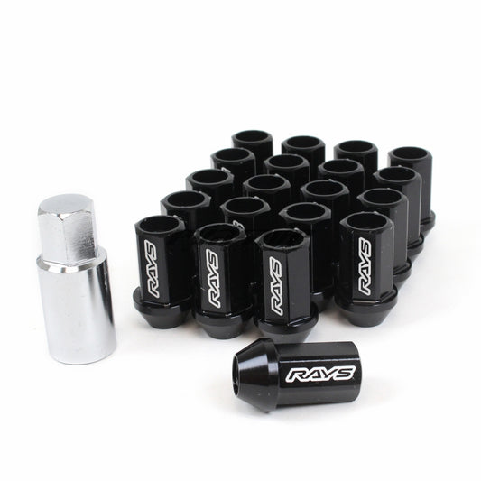 Rays Dura-Nut L42 Straight Type 14x1.50 Lug Nut Set 16 Lug 4 Lock Set - Black Rays