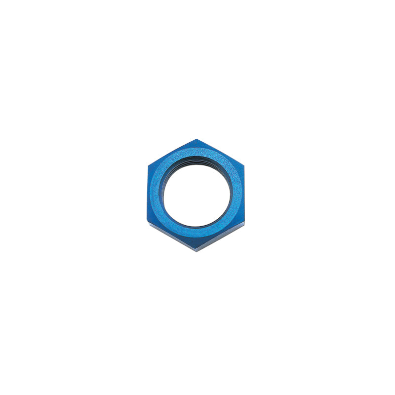 Russell -6 AN Bulkhead Nut 9/16-18 Blue - 661890