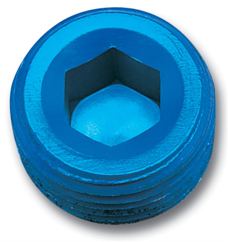 Russell 1/8 in NPT Allen Socket Pipe Plug Blue - 662030