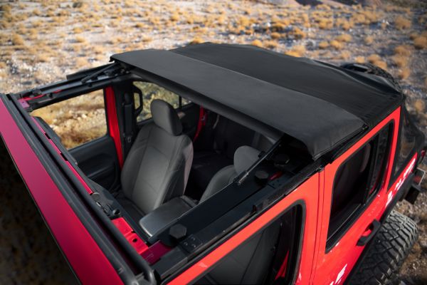 Rampage 2018-2021 Jeep Wrangler JL 4-Door Trailview Fastback - Black Diamond - eliteracefab.com