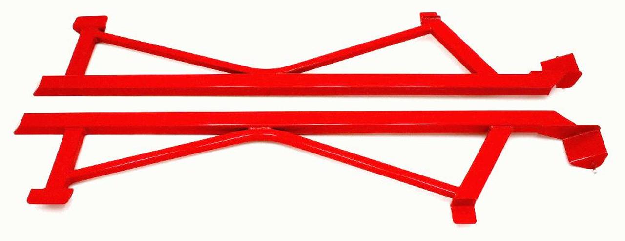 BMR SUBFRAME CONNECTORS WELD-ON BOXED RED (05-14 MUSTANG/GT500) - eliteracefab.com