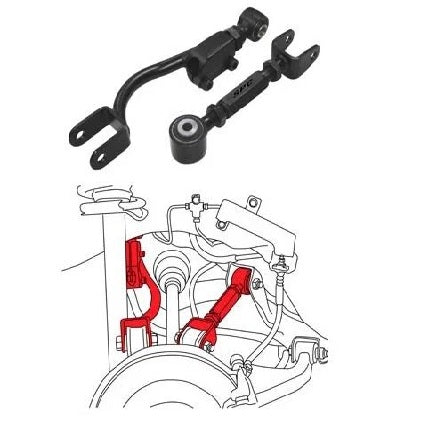 SPC Performance 95-98 Nissan 240SX Rear Passenger Side Adjustable Control Arm - eliteracefab.com