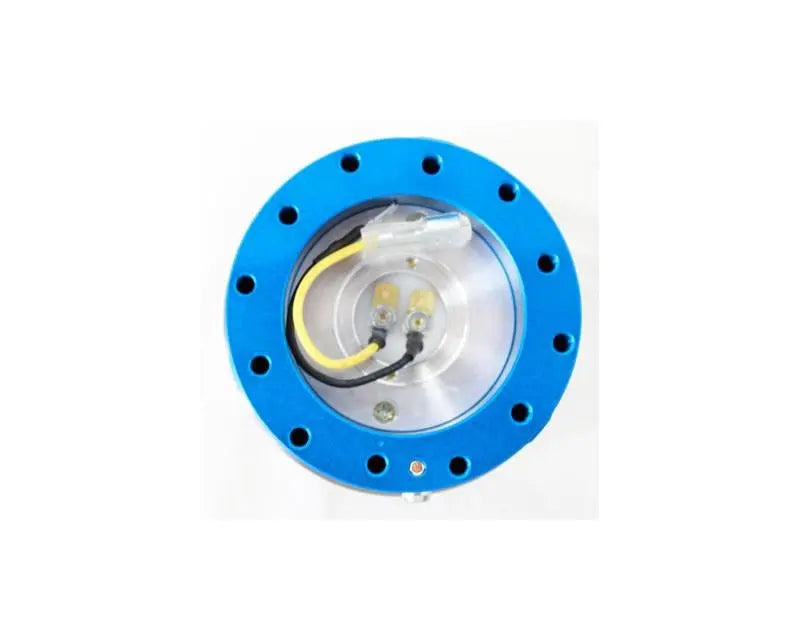 NRG Quick Release Gen 2.0 Blue Body Titanium Chrome Ring - eliteracefab.com