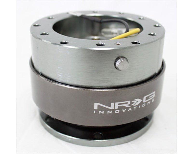 NRG Quick Release Gen 2.0 Gun Metal Body Titanium Chrome Ring - eliteracefab.com