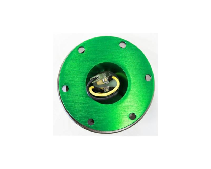 NRG Quick Release Gen 2.0 Green Body Titanium Chrome Ring - eliteracefab.com