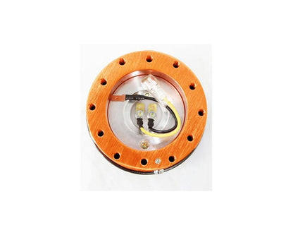 NRG Quick Release Gen 2.0 Orange Body Titanium Chrome Ring - eliteracefab.com