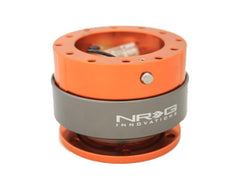 NRG Quick Release Gen 2.0 Orange Body Titanium Chrome Ring - eliteracefab.com