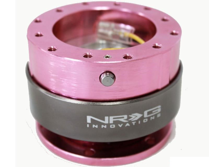 NRG Quick Release Gen 2.0 Pink Body Titanium Chrome Ring - eliteracefab.com